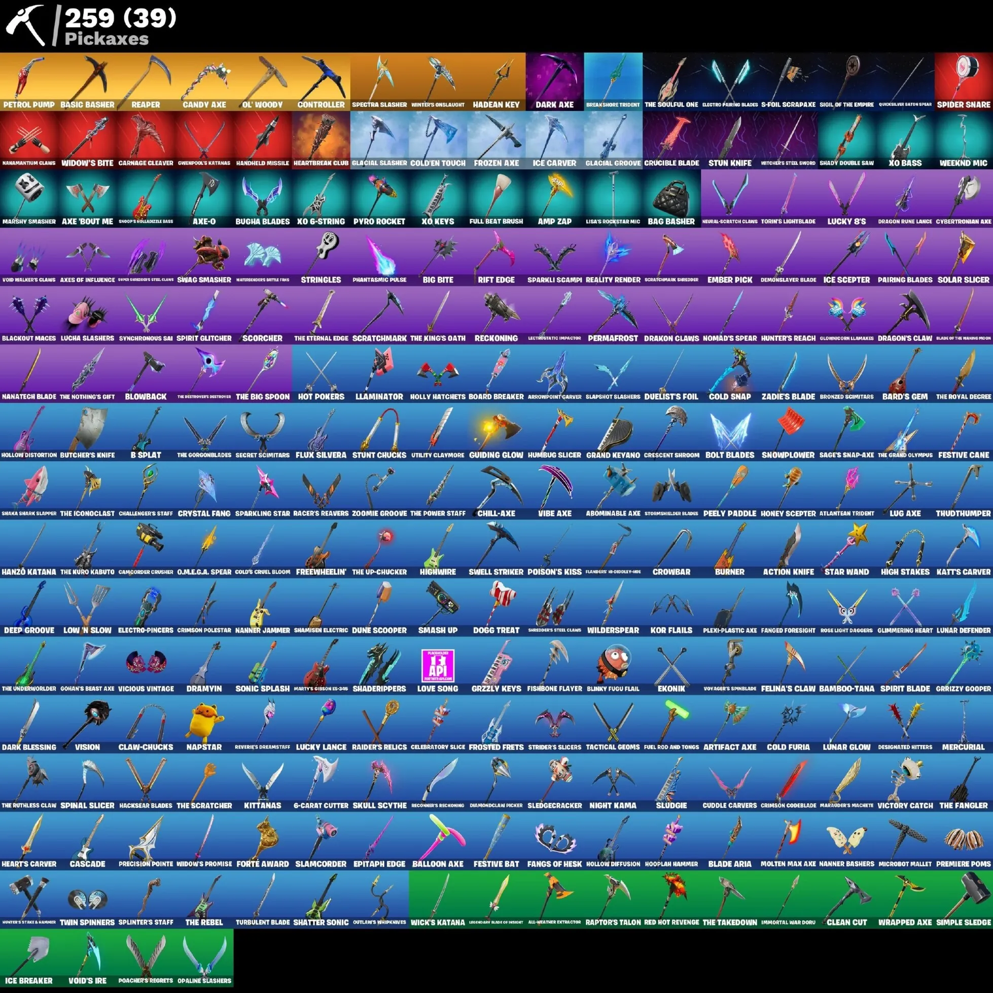 Мгновенный доступ • FN (все платформы) • 241 skins • 300 VB• Полный доступ