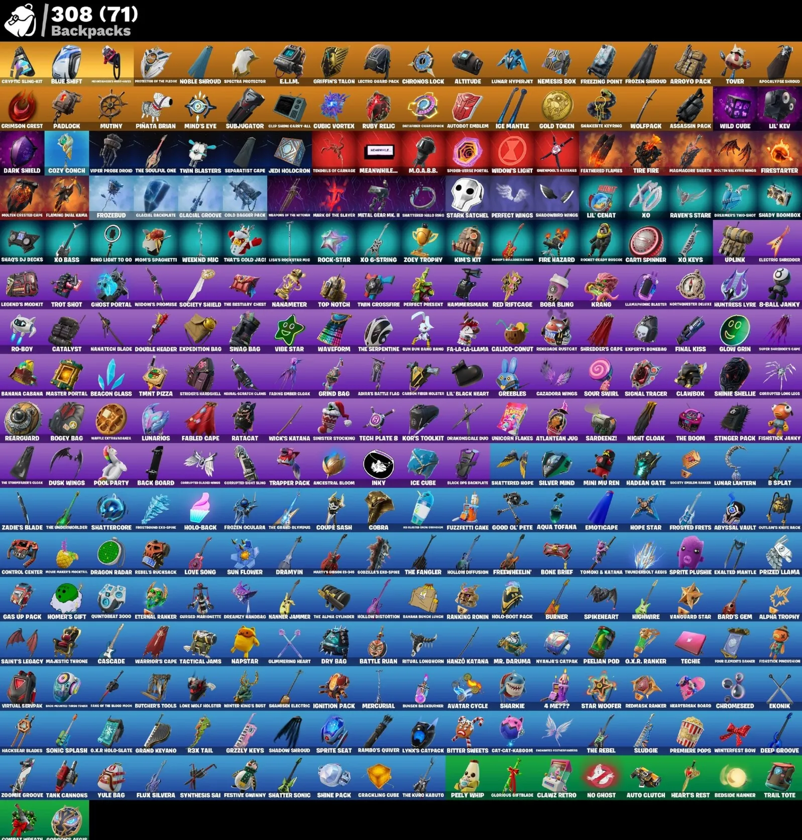 Мгновенный доступ • FN (все платформы) • 241 skins • 300 VB• Полный доступ