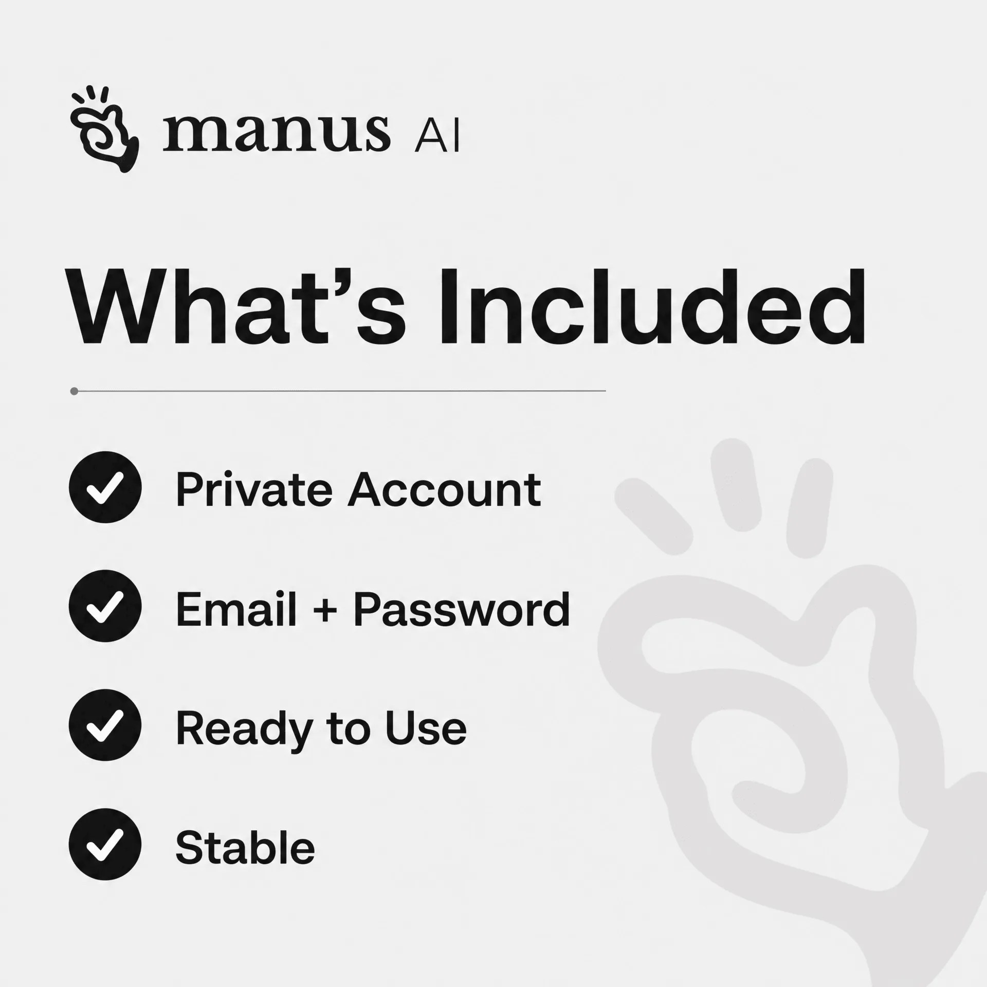 Manus - AI Agent & Automation  - 4K/5K/6K Credits - Private Account