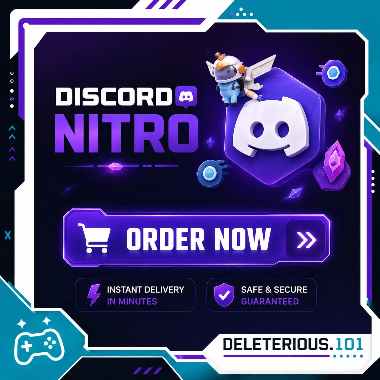DISCORD NITRO 1-12 МЕСЯЦЕВ + 2 УСИЛЕНИЯ - irongamers.ru