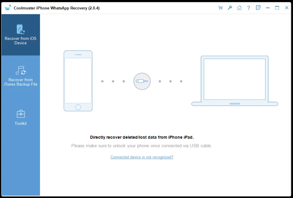 Coolmuster iPhone WhatsApp Recovery Аккаунт