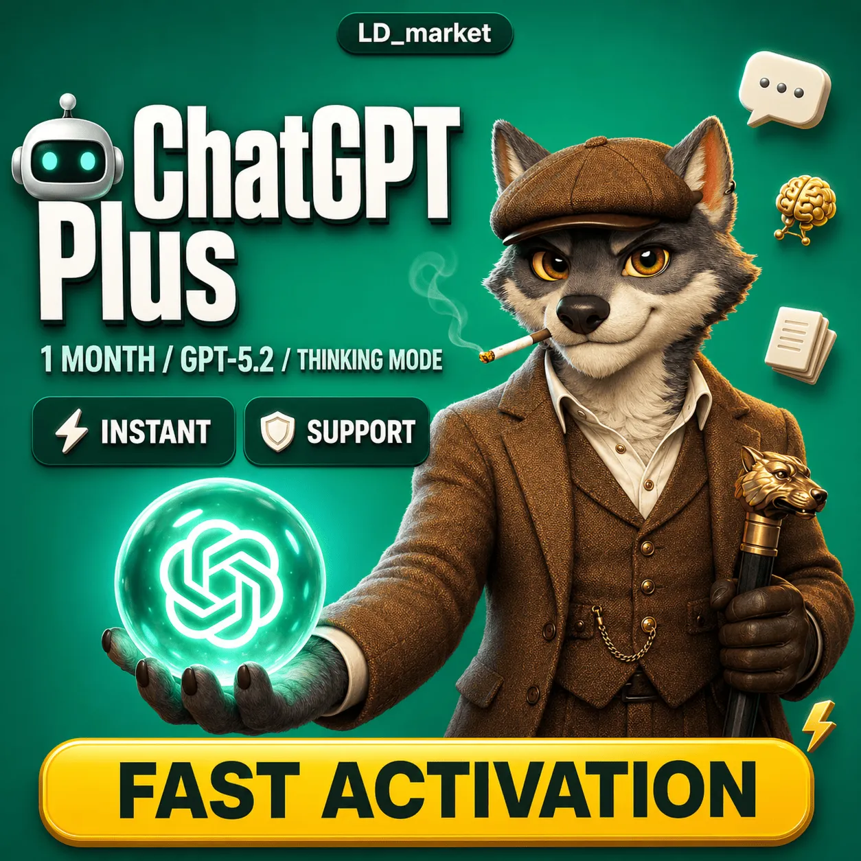 Chatgpt Plus - Оформление подписки на 1 месяц
