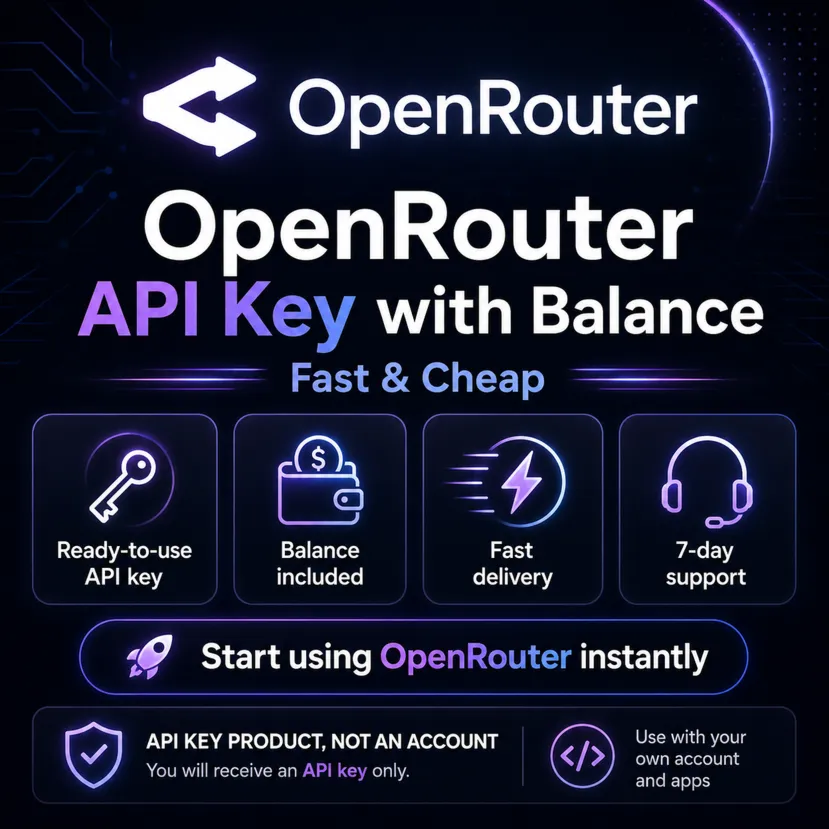 OpenRouter API Key с балансом | Быстро и дешево - irongamers.ru