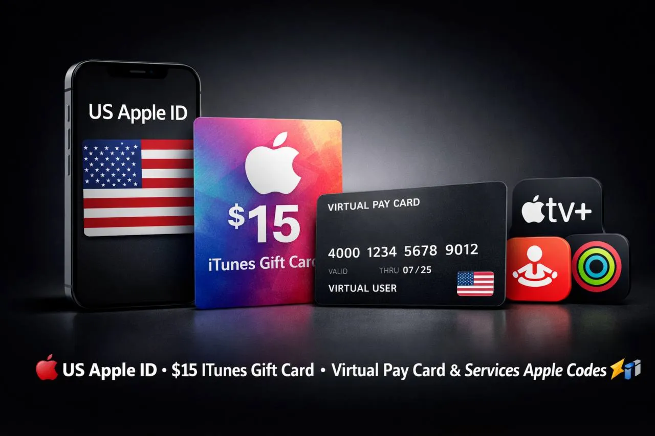 US Apple ID | iTunes Gift Card $15 | Виртуальная Pay Card & Services Apple Codes - irongamers.ru