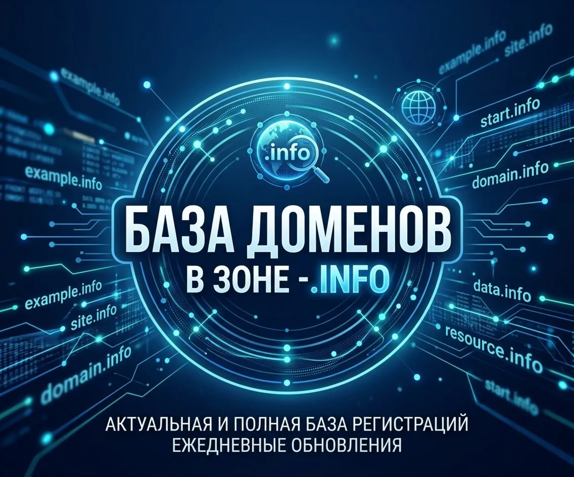 База доменов в зоне - info 2026  ( Август )