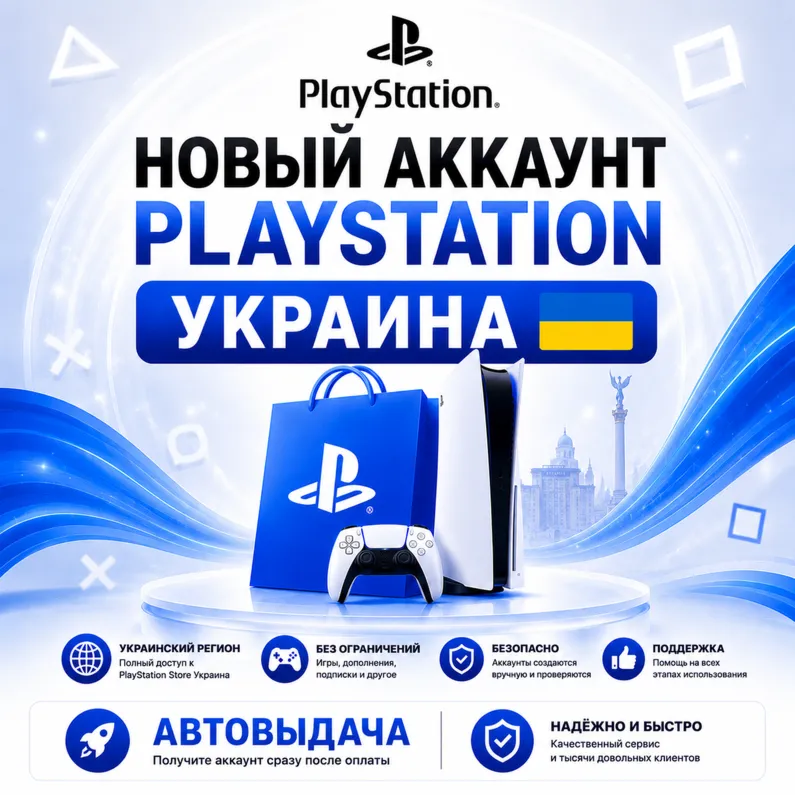 Новый аккаунт PSN Украина PlayStation - irongamers.ru