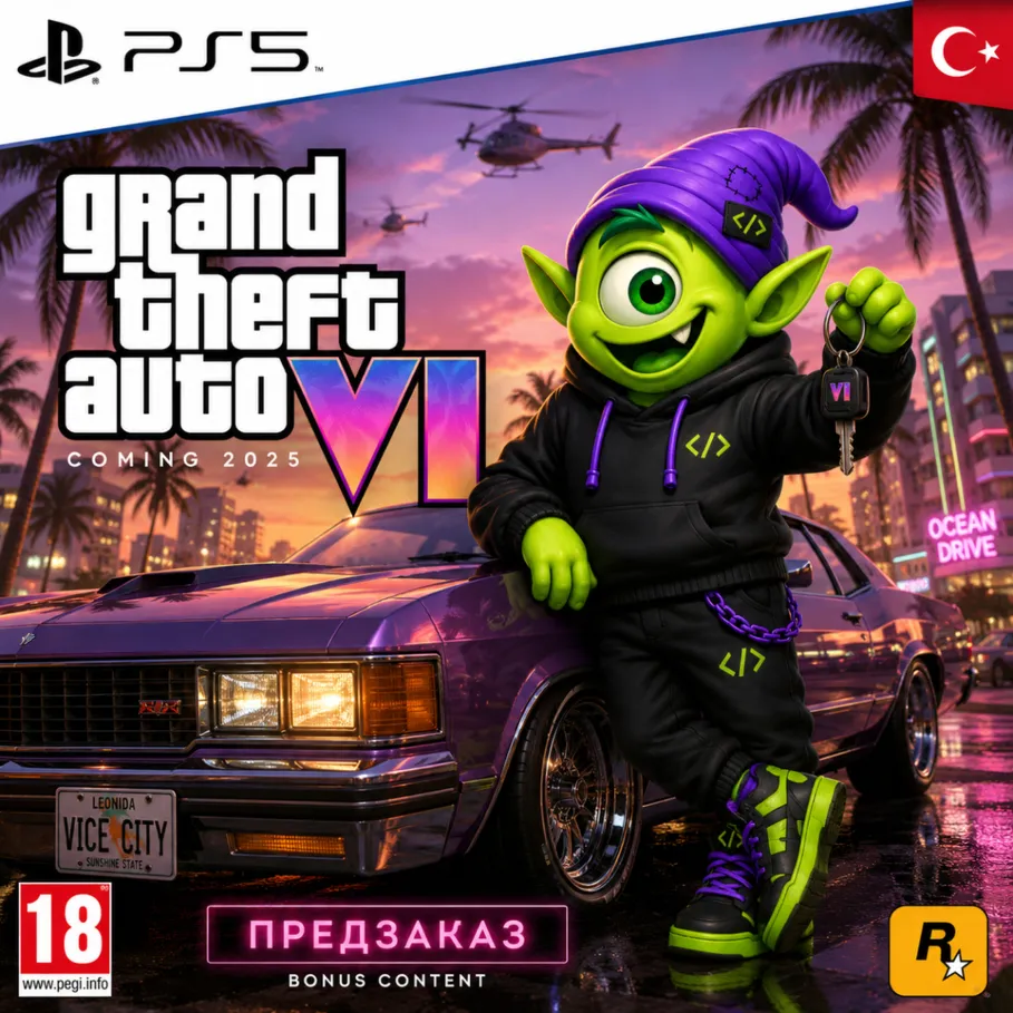 GTA 6 PS5 | ПРЕДЗАКАЗ PS STORE ТУРЦИЯ | АВТО 24/7