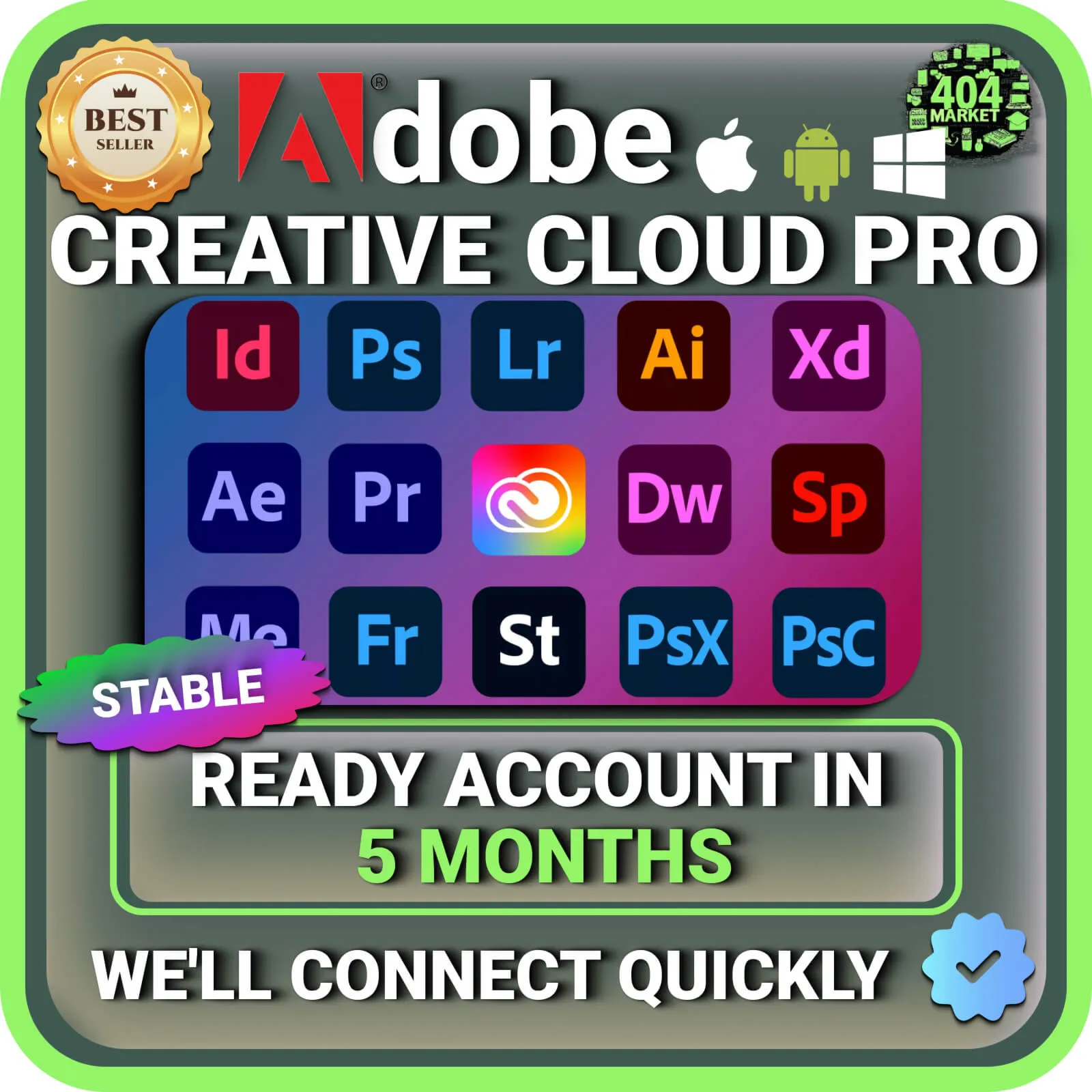 ADOBE CREATIVE CLOUD PRO 5 МЕСЯЦЕВ ГОТОВЫЙ АККАУНТ - irongamers.ru