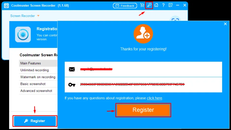 Coolmuster Screen Recorder Аккаунт
