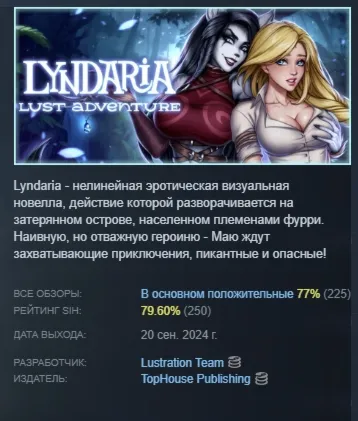 Lyndaria: Lust Adventure АВТОДОСТАВКА STEAM РОССИЯ - irongamers.ru