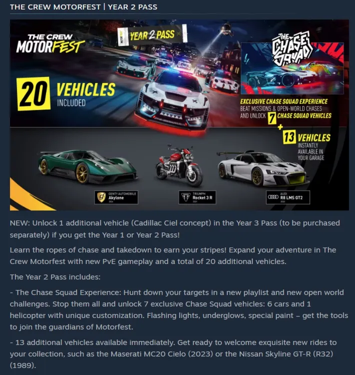 The Crew Motorfest Ultimate Year 2 Edition (Steam Gift Россия) - irongamers.ru