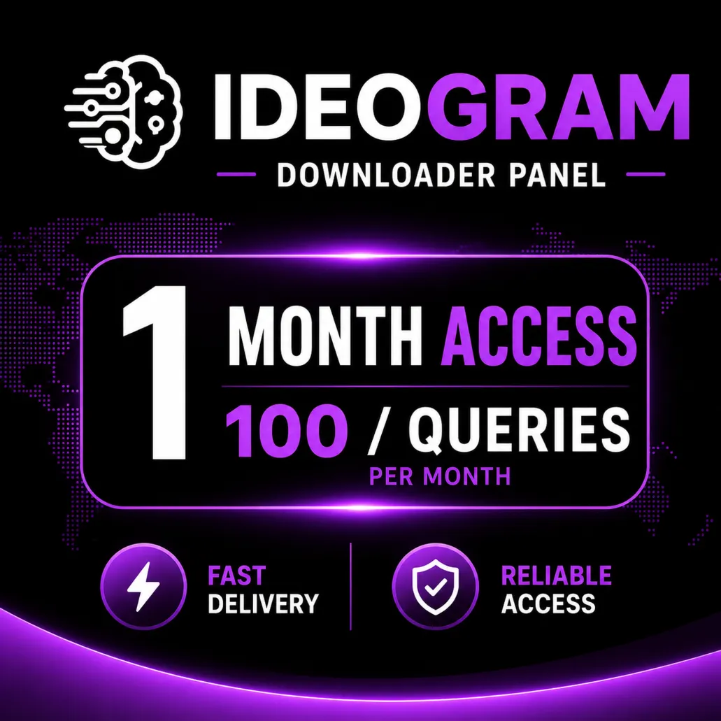 Ideogram – Доступ на 1 месяц – 100 / запросов – Панель загрузки – Мгновенная доставка
