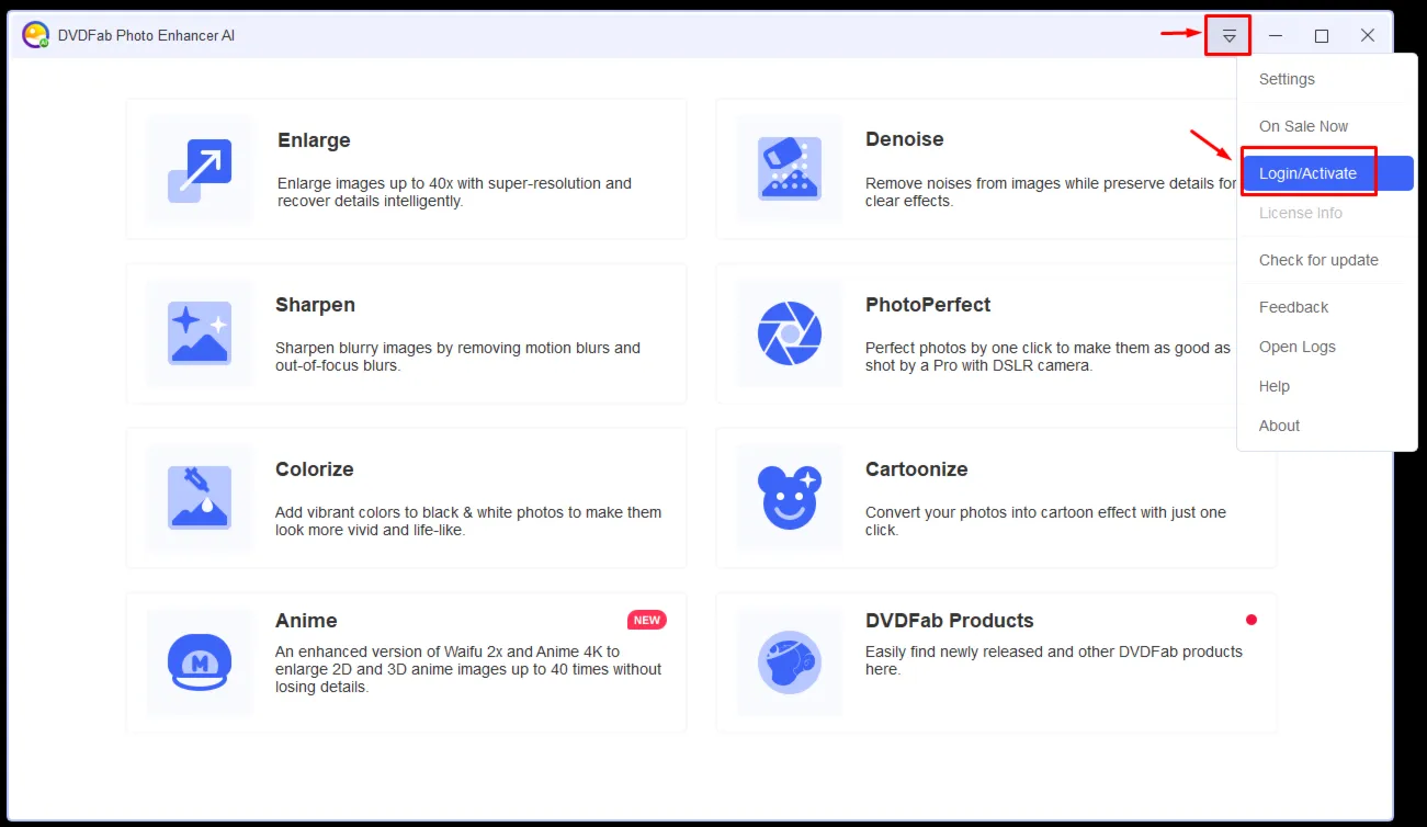 DVDFab Photo Enhancer AI Аккаунт