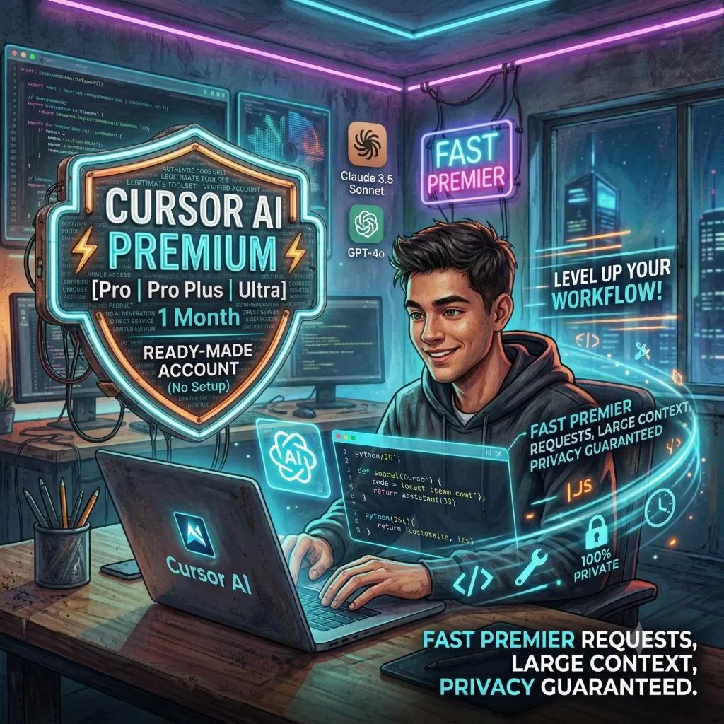 Cursor AI Pro | Pro Plus | Ultra | 1 месяц | Готовый аккаунт - irongamers.ru