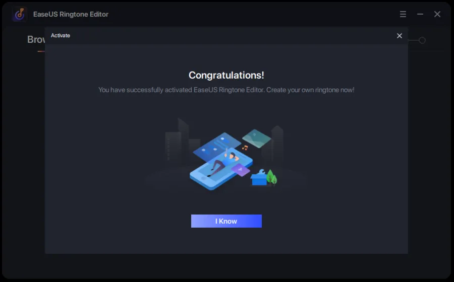 EaseUS Ringtone Editor Код лицензии на 1 месяц