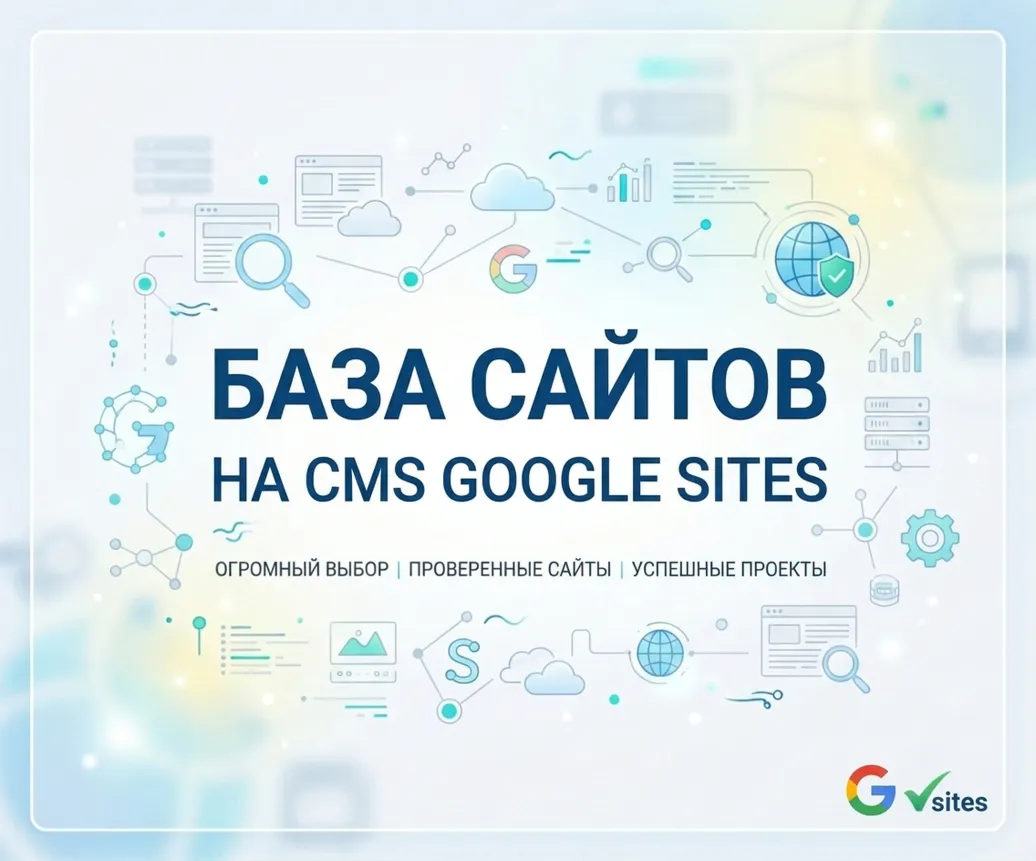 Базa сайтов на CMS Google Sites 2026  ( Август )