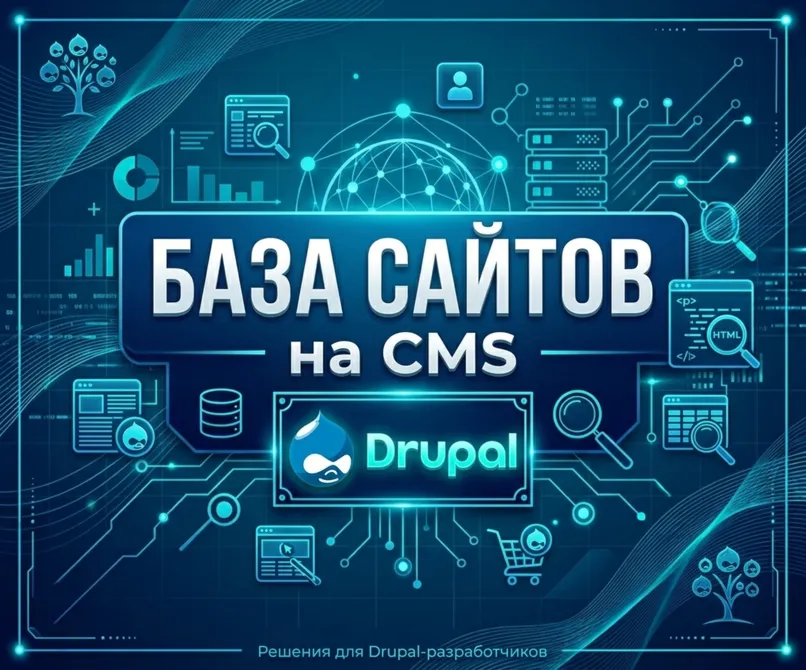Базa сайтов на CMS Drupal 2026  ( Август )
