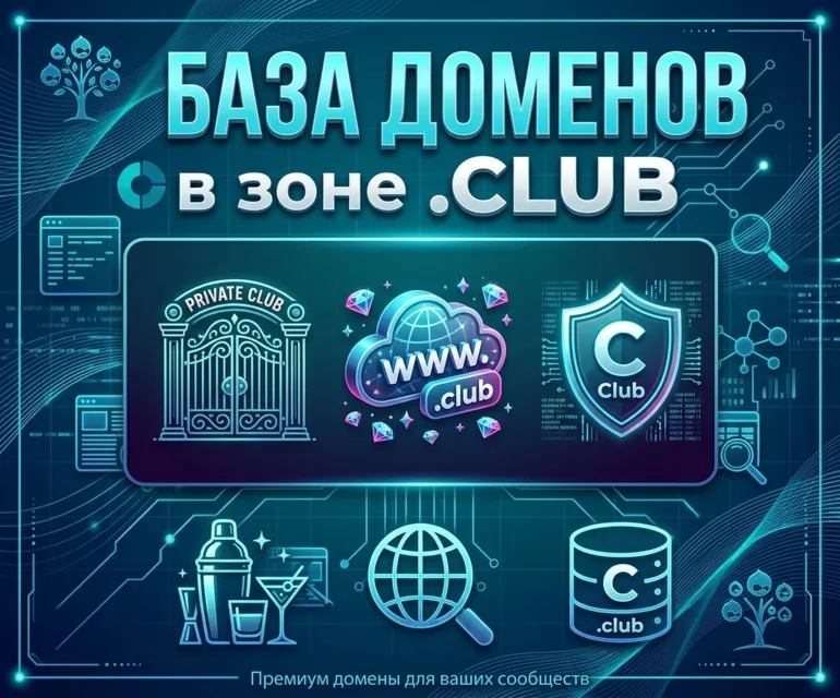 База  доменов в зоне CLUB 2026  ( Август )