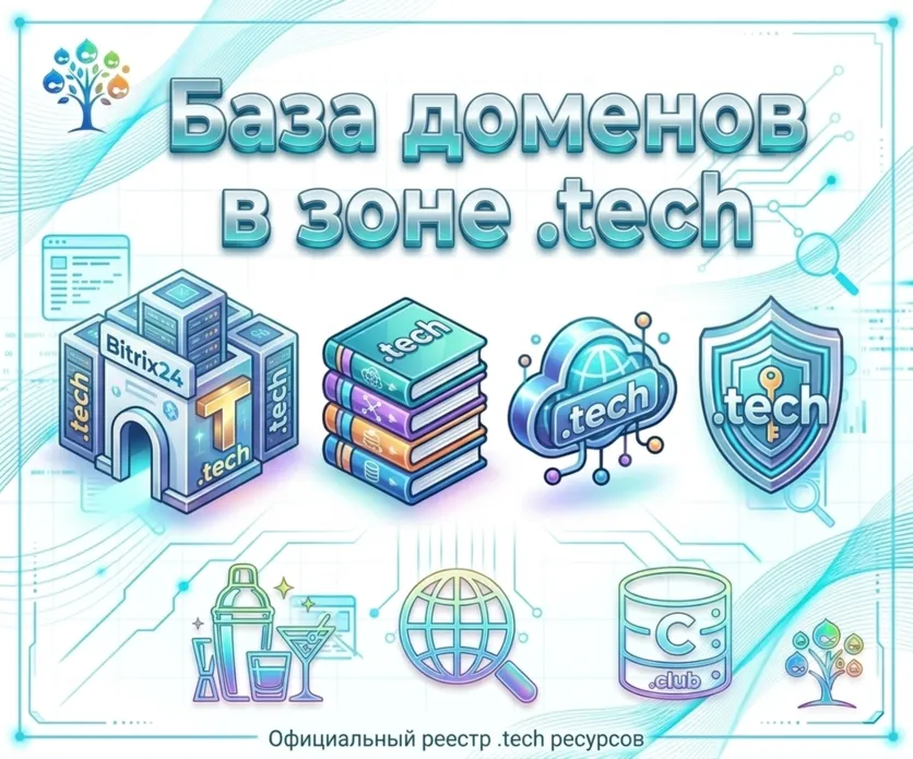 База доменов в зоне - tech 2026  ( Август )