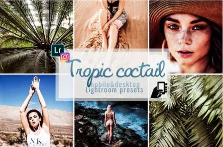 Tropic Cocktail Lightroom Presets | Desktop & Mobile | XMP + DNG | Professional Photo