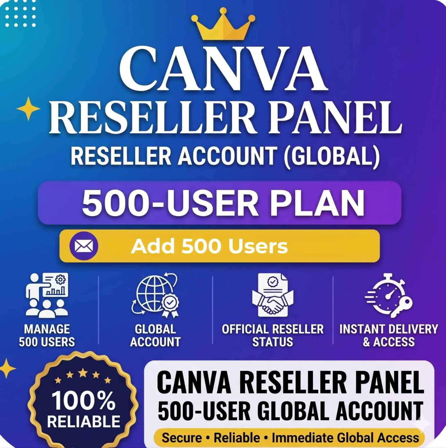 Canva Reseller Panel - 500 Users Account | Быстрая доставка