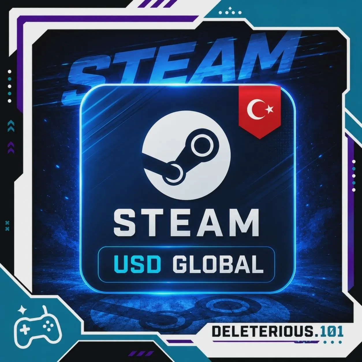 Подарочная карта Steam Global в долларах США, Турция-США 5-10-20-50 - irongamers.ru