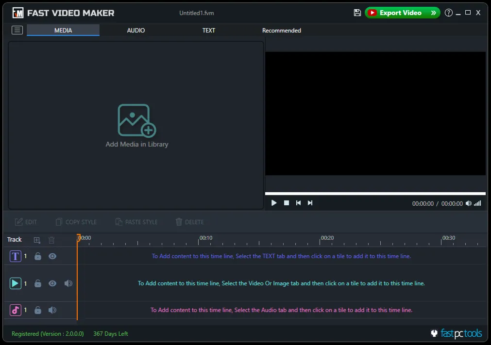 Fast Video Maker Регистрационный ключ на 1 год