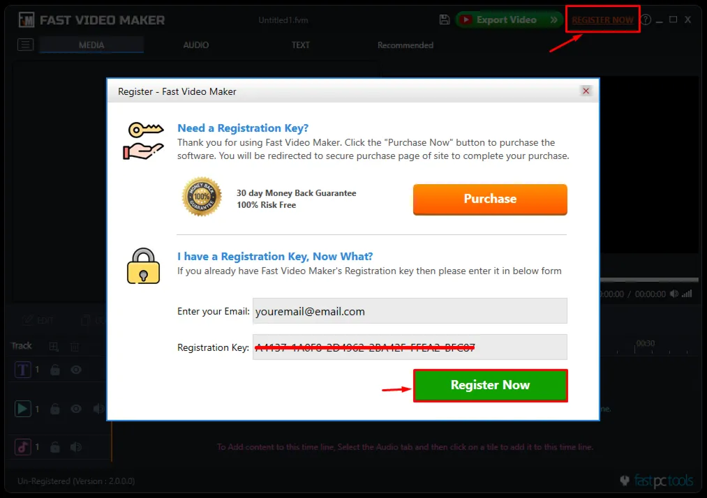 Fast Video Maker Регистрационный ключ на 1 год