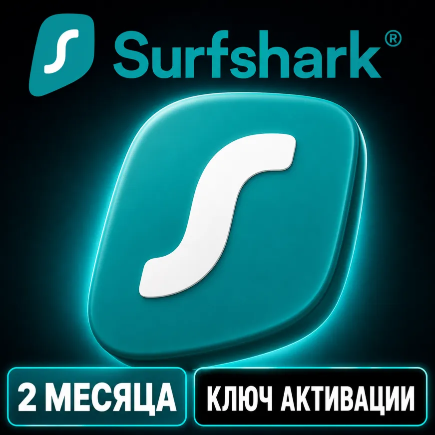 Пробная версия Surfshark  с неограниченным количеством устройств (2 месяца).