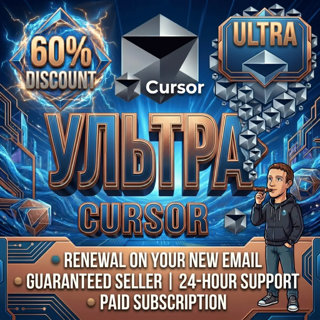 Cursor AI Ultra Подписка | Быстрая и полная гарантия | Продление + Готовые аккаунты
