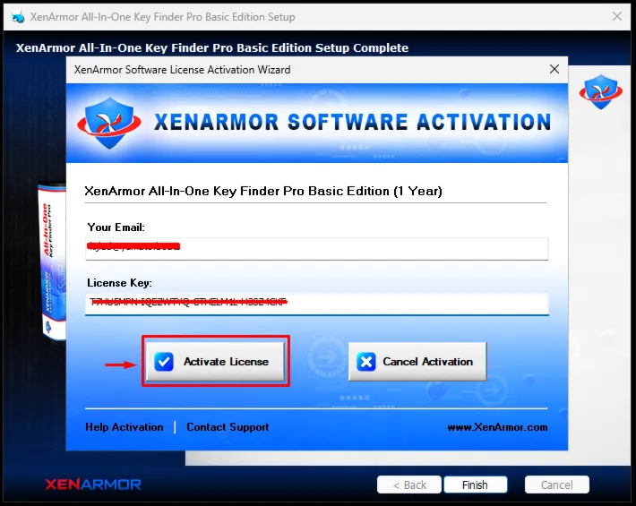 XenArmor All-In-One Key Finder Pro Basic Edition Лицензионный ключ на 1 год