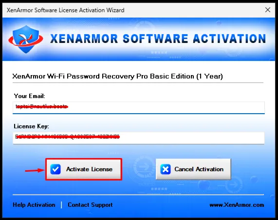 XenArmor WiFi Password Recovery Pro Basic Edition Лицензионный ключ на 1 год