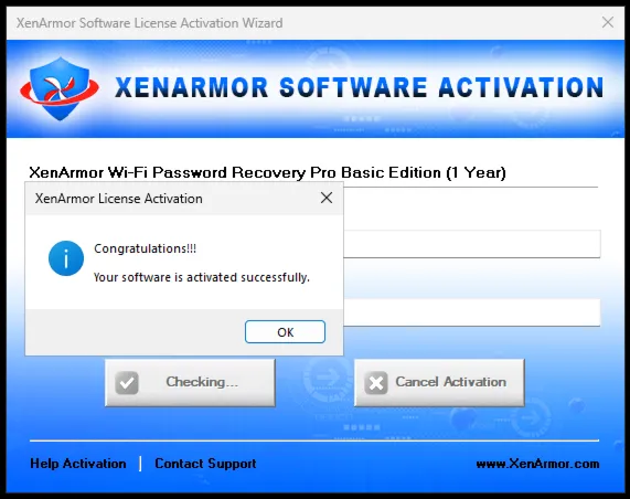 XenArmor WiFi Password Recovery Pro Basic Edition Лицензионный ключ на 1 год