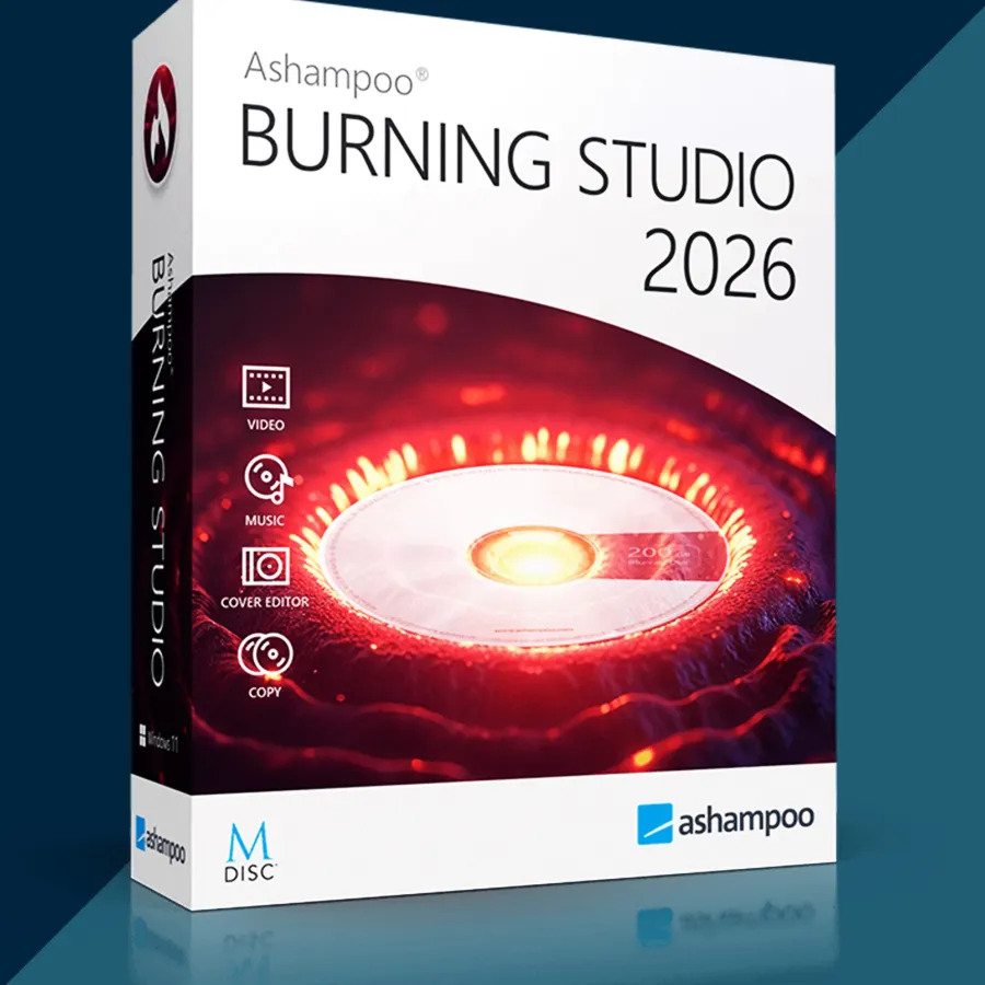 Ashampoo Burning Studio 2026 – Пожизненный ключ | Windows | Глобальный