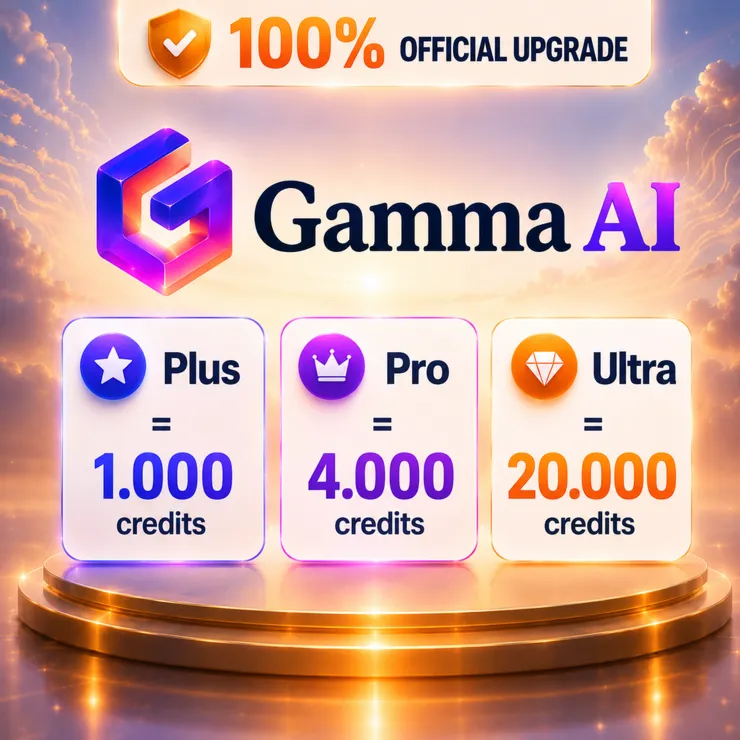 Gamma AI Plus / Pro / Ultra | 💯 Официальный апгрейд | ПОЛНАЯ ГАРАНТИЯ (DISABLED)