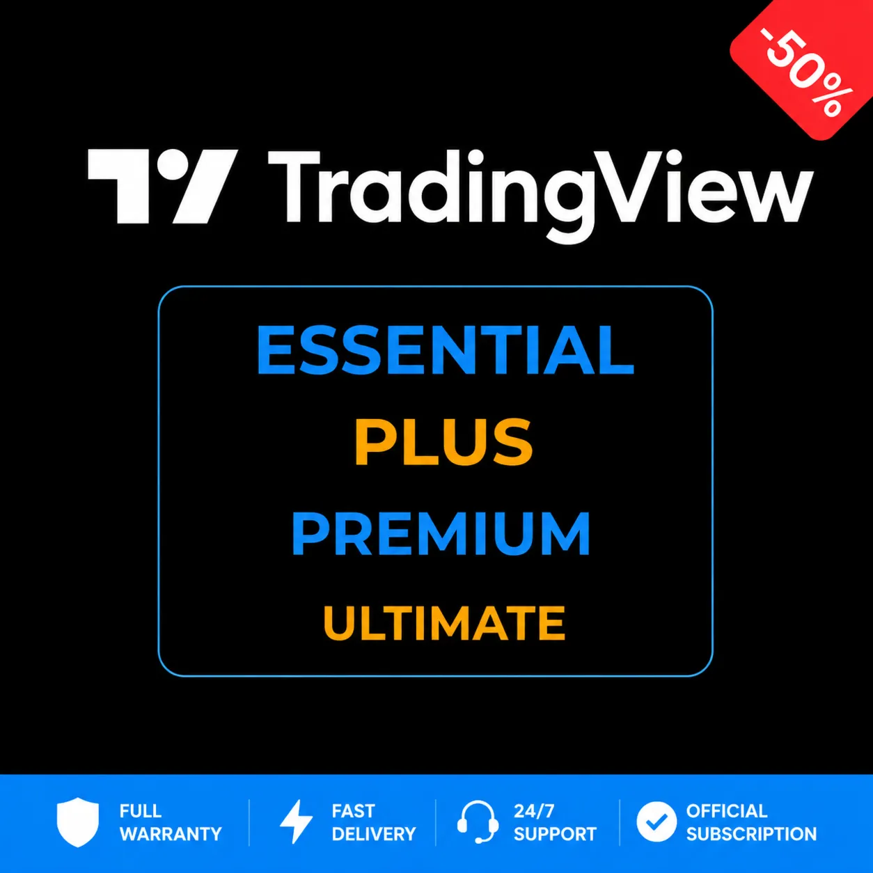 TradingView Essential/ Plus/ Premium/ Ultimate | 1–12 мес | FAST, ПОЛНАЯ ГАРАНТИЯ