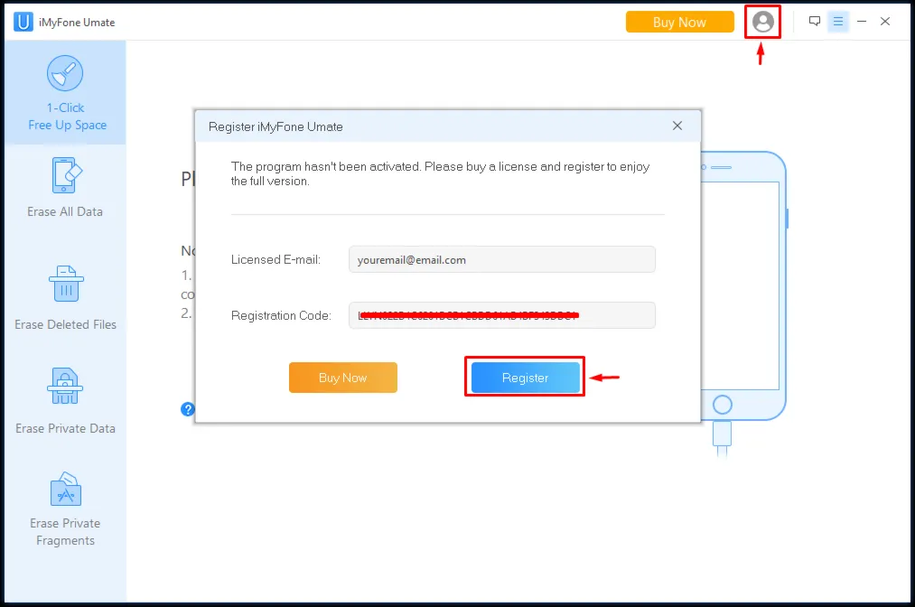 iMyFone Umate Пожизненный регистрационный код