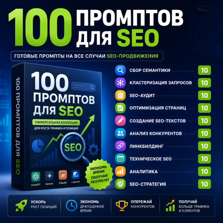 100 промптов для SEO | ChatGPT для продвижения сайтов в поиске - irongamers.ru