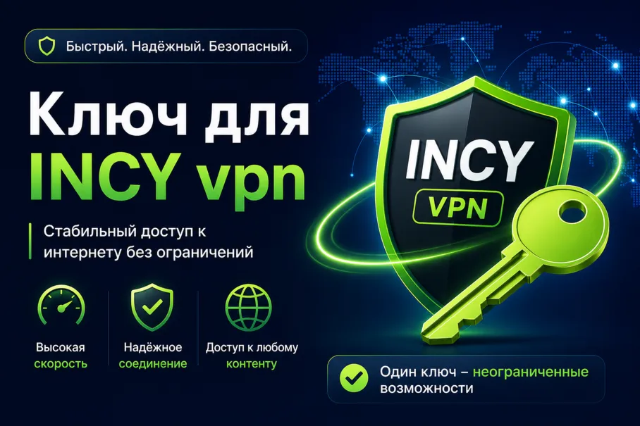 Ключ INCY  от 1 месяца 3 локации безлимит