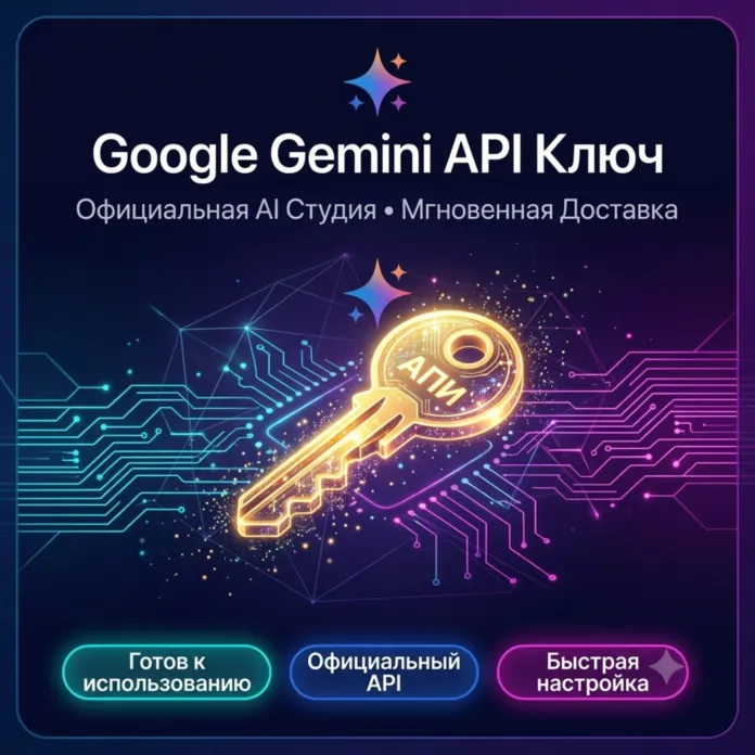 Google Gemini API Key | Мгновенная доставка | Официальный Google AI Studio
