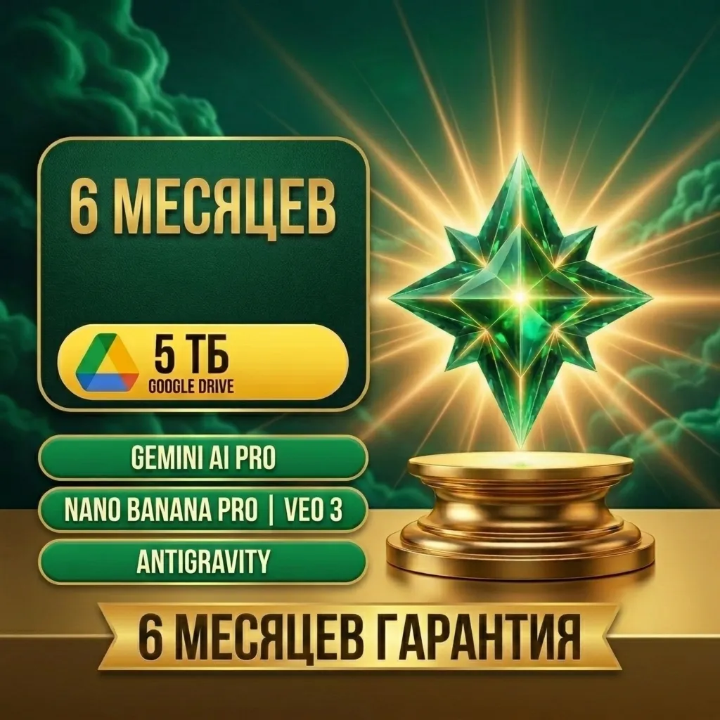 [ПРОМО] Gemini Pro 6 Месяцев на ваш личный аккаунт Google /Мгновенная доставка - irongamers.ru