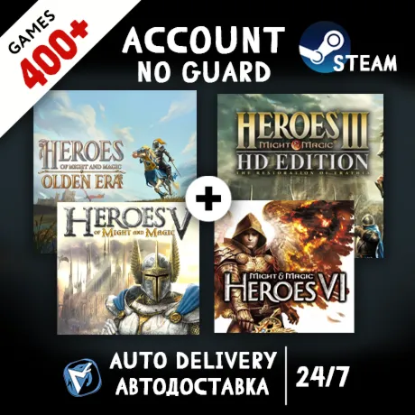 Heroes of Might and Magic: Olden Era + 400 ИГР STEAM АККАУНТ
