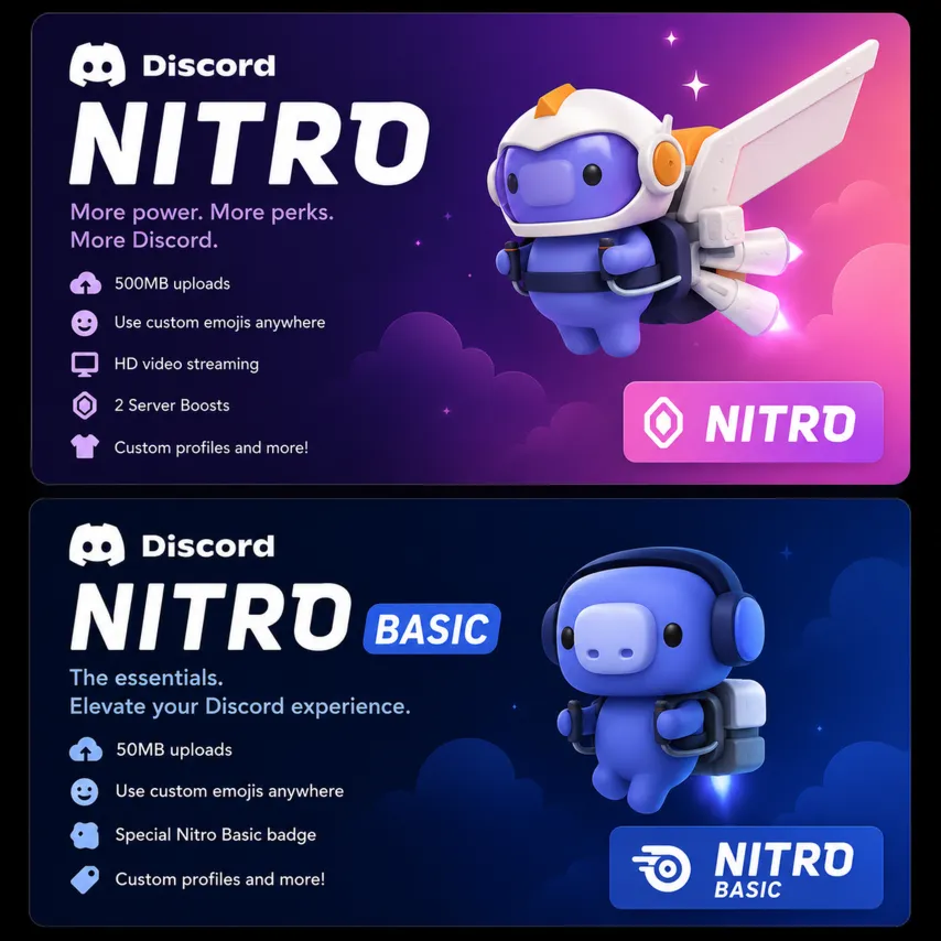 BOOST DISCORD | Nitro | Nitro Basic | Server Boost (1–12 месяца) - irongamers.ru
