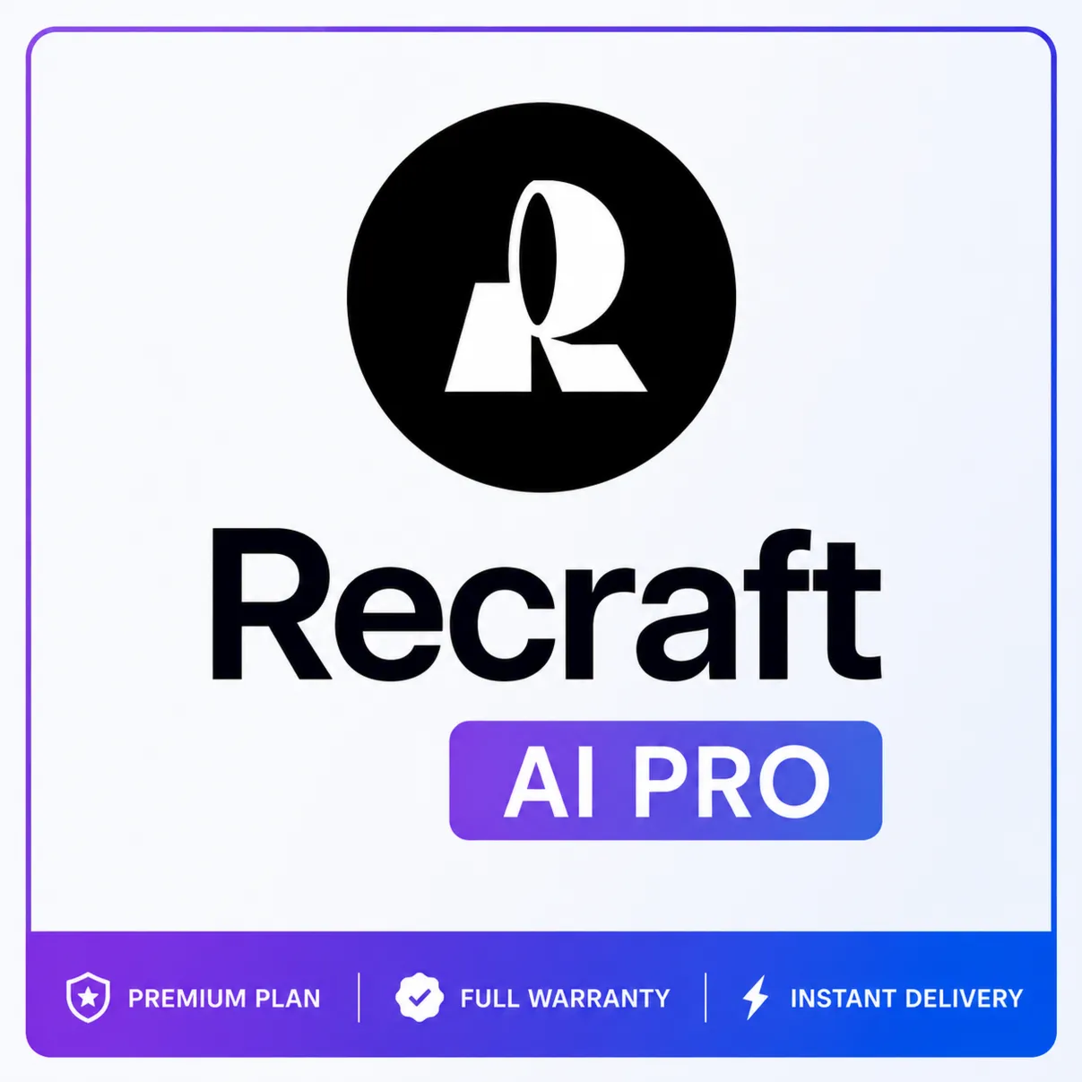 АПГРЕЙД Recraft AI Basic/Advanced/Pro 1–12 мес | ОФИЦИАЛЬНО, ПОЛНАЯ ГАРАНТИЯ