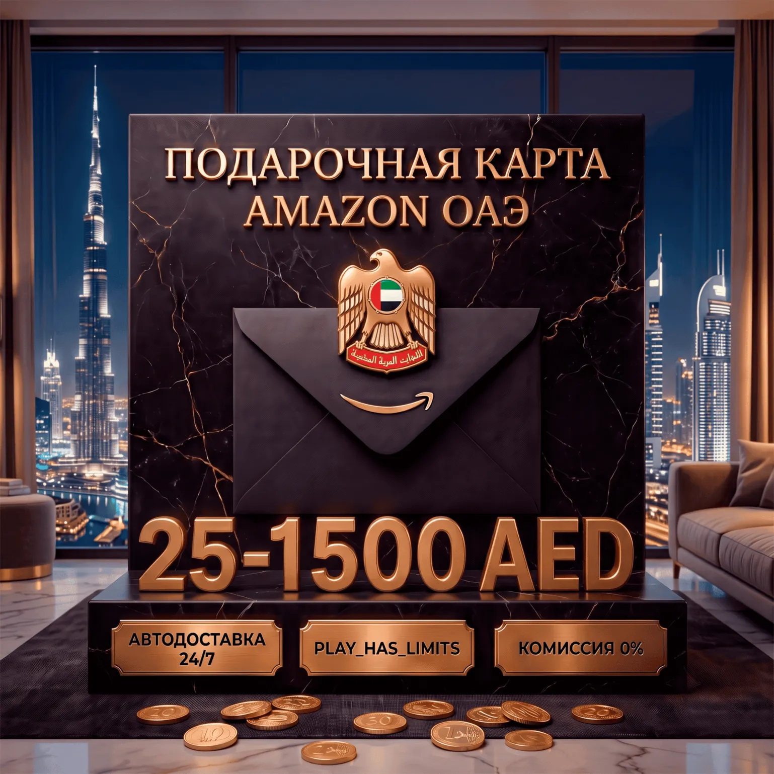 💳 Amazon Gift Cards 25-1500 AED | ОАЭ (AE)