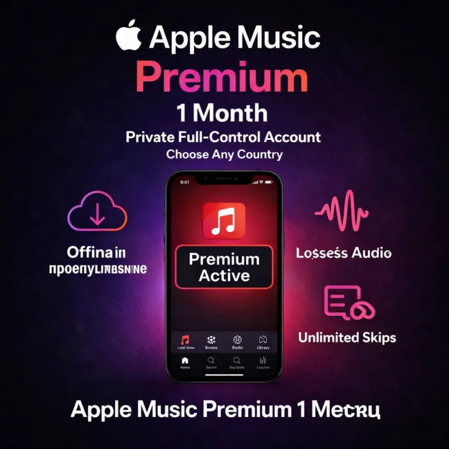 🎵 Apple Music Premium 1 Month – личный аккаунт с полным контролем | Любая страна