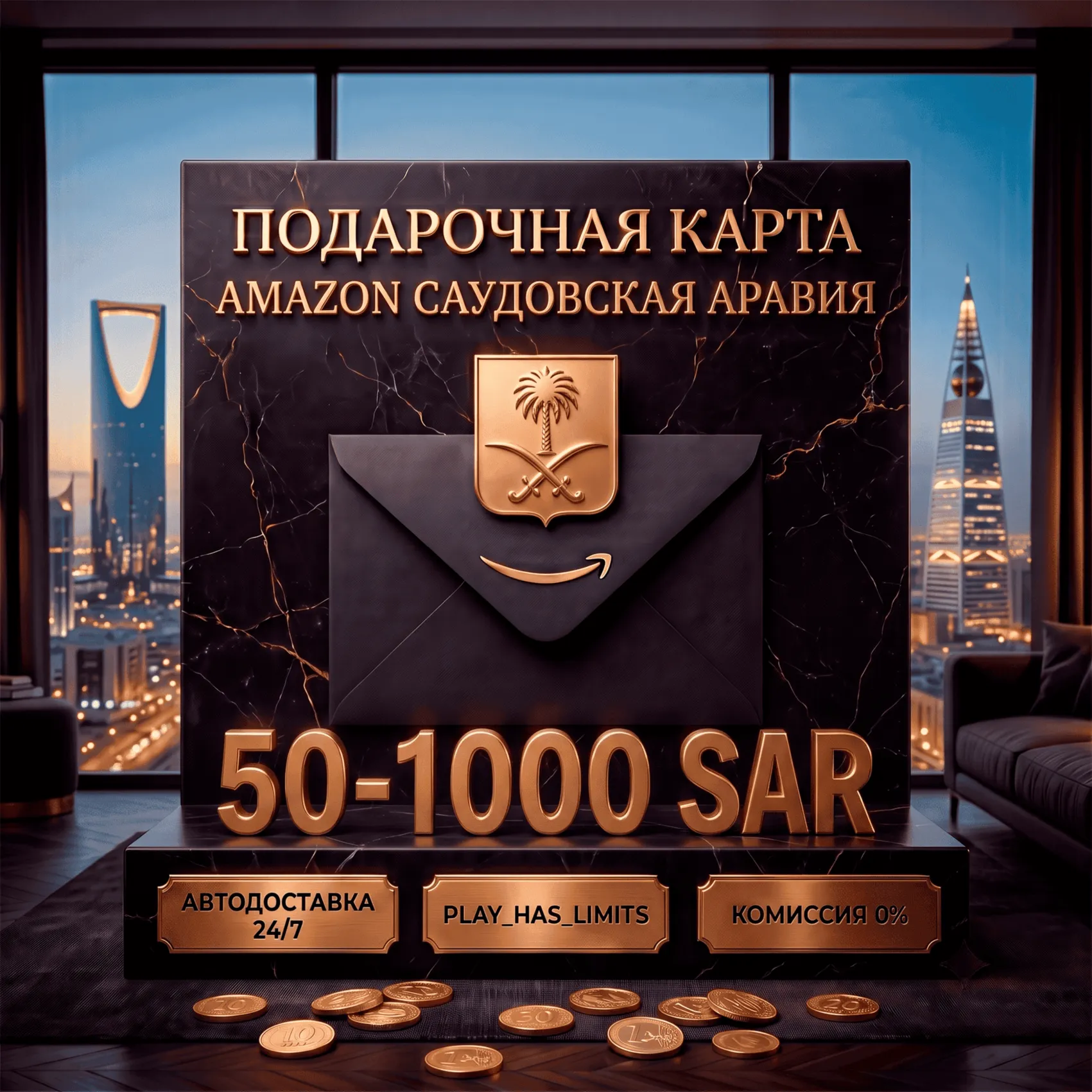 💳 Amazon Gift Cards 50-1000 SAR | Саудовская Аравия (SA)