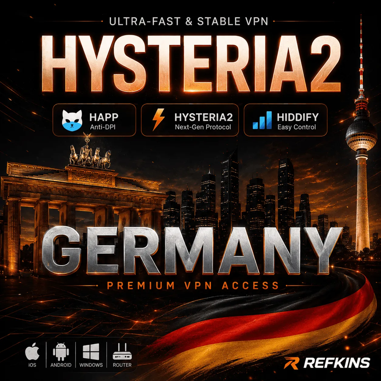VPN ВПН VLESS ГЕРМАНИЯ ЛИЧНЫЙ HAPP V2RAY REALITY XHTTP РОУТЕР БЕЗЛИМИТ - irongamers.ru