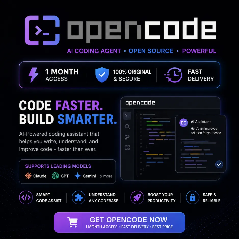 Премиум-подписка OpenCode.AI | 1 месяц | Специальное предложение | Мгновенная доставк - irongamers.ru