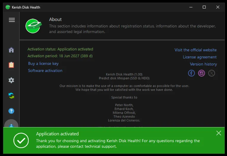 Kerish Disk Health Лицензионный ключ